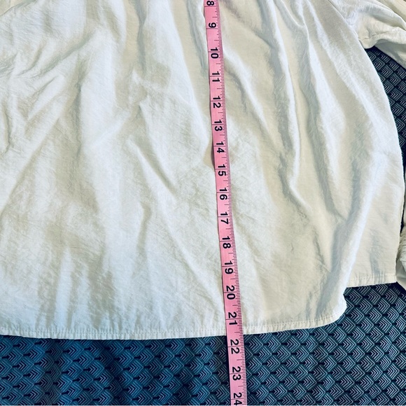 Women’s Crop White Blouse Size L - Picture 5 of 11
